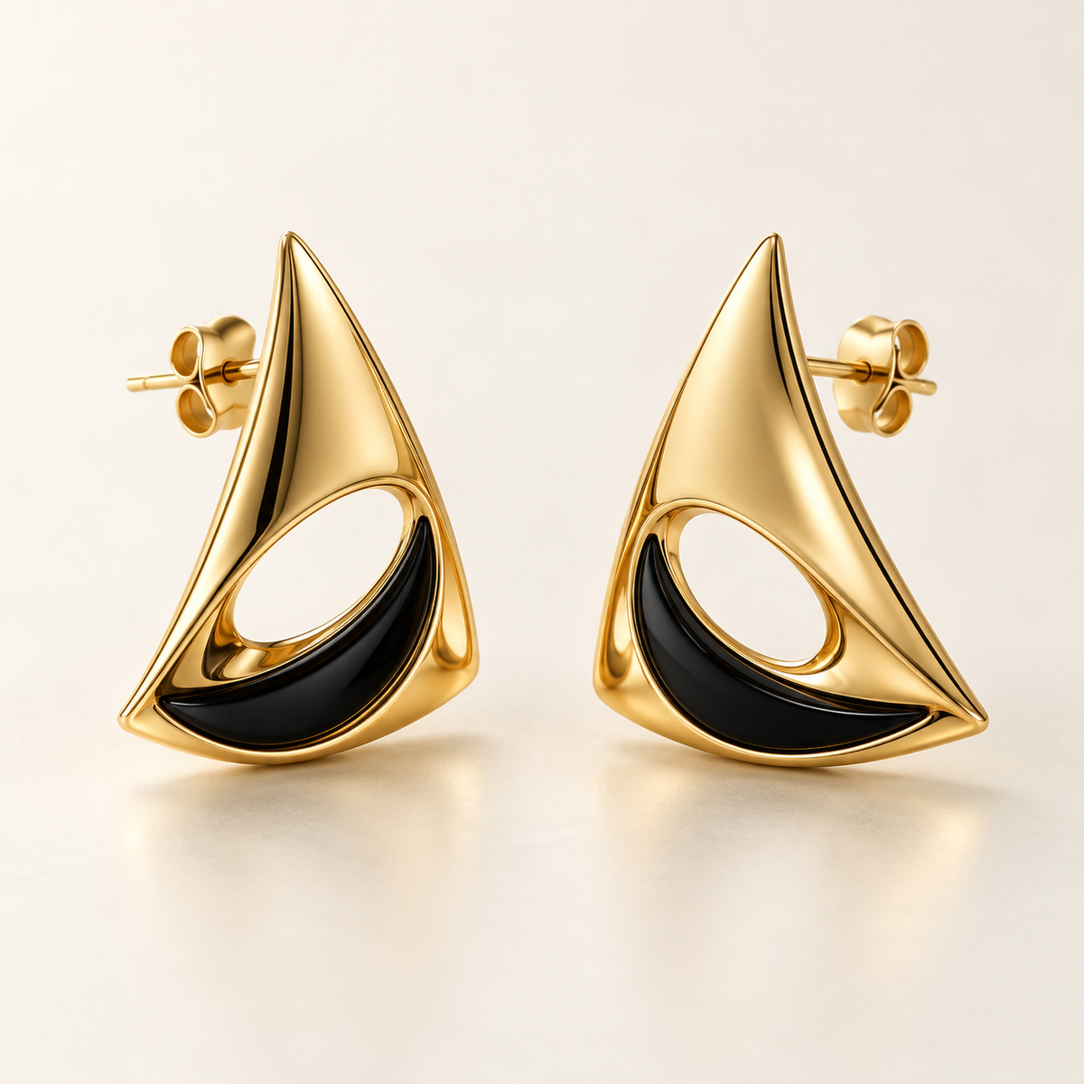 Night Sail earrings — AI design rendering