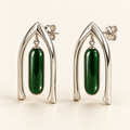 Rain Vault earrings — AI design rendering